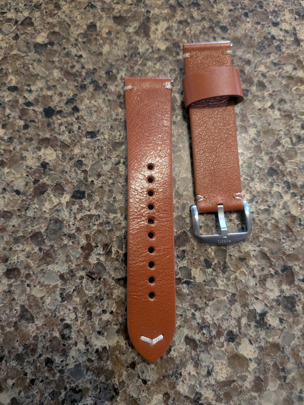 NWOT Genuine Fossil Brown Leather Watch Strap
